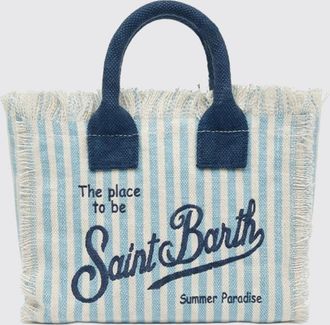 MC2 Saint Barth Borsa Vanity in cotone con logo stampato
