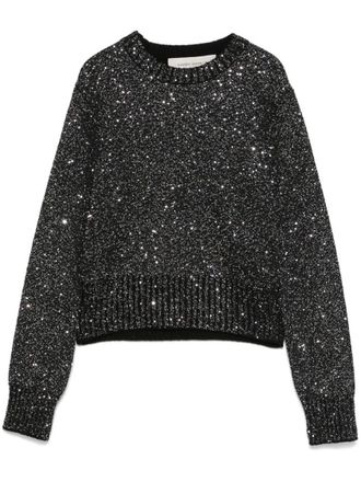 Golden Goose Black Sequined wool blend jumper
