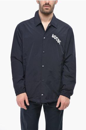 Autry Solid Overshirt with Snap Buttons and Contrast Logo size Xl