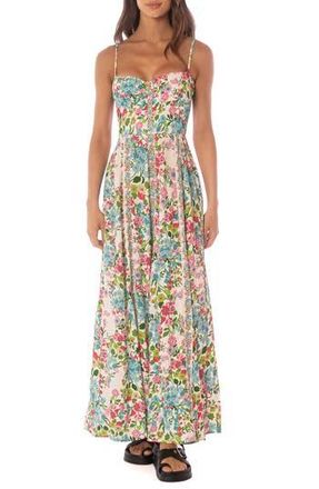 Maaji Love in Bloom Floral Cover-Up Dress in Open White at Nordstrom Rack, Size Large