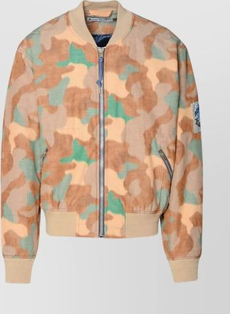 Acne Studios multicolor cotton blend bomber jacket