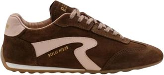 Replay Backward W Sneaker - Dames - Sneakers - Bruin - 36 EU - Leer - Schoenen