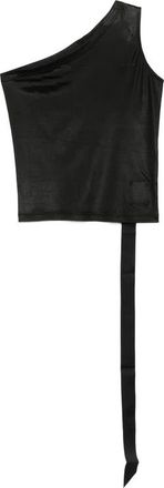 Rick Owens Top met &eacute;&eacute;n schouder - Dames - Tops zonder mouwen - Zwart - XS - Tops