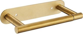 OEM Portarrollos De Papel Higi&eacute;nico Extra&iacute;ble - Soporte Para Papel Higi&eacute;nico - Instalaci&oacute;n Con Tornillos O Sin Taladrar - Dorado Cepillado