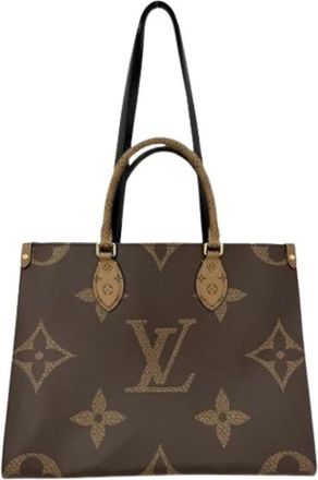 Louis Vuitton Pre-owned Monogram Reverse Tote Bag - Dames - Vintage Shopper - Bruin - ONE Size - Vintage