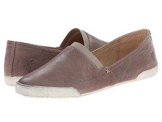 Frye Melanie Slip On Womens Slip on Shoes Grey Antique Soft Vintage : 9 B - Medium, Leather