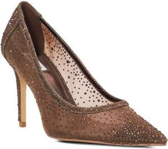 Dune London Brightest Pointed Toe Pump in Dark Brown at Nordstrom, Size 7.5Us