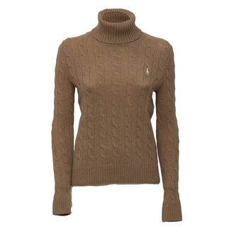Polo Ralph Lauren Wool Cashmere Embroidered Pony Turtleneck Sweater