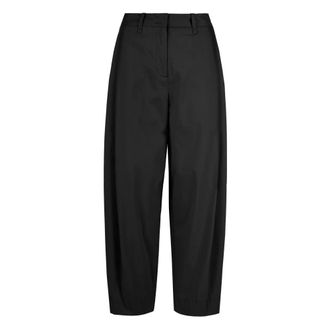 Bomboogie Pantalones de corte globo talle alto - Trousers - Mujer - Negro - L