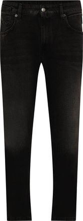 Replay Womens Marty Boy-Fit Jeans in Black Cotton - Size 25W/30L