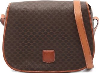 Celine 2000s Macadam-pattern shoulder bag - Brown