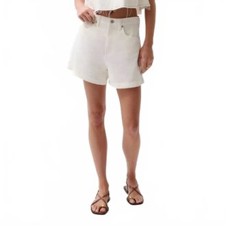 Pistola Denim Kimora High Rise Short In Egret