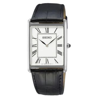 Seiko Classic Quartz White Dial Mens Watch SWR049P1