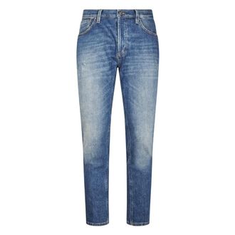 Dondup Brighton Carrot Cut 5 Pocket - male - Dondup - Slim Fit Jeans - Blue - W30 - Jeans