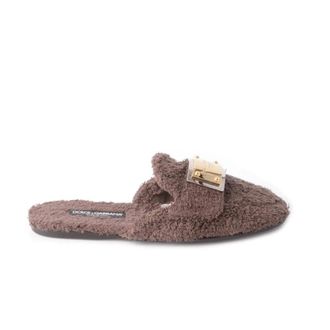 Dolce & Gabbana Men Slippers - male - Dolce & Gabbana - Slippers - Brown - 9 UK - Shoes