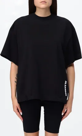Jil Sander T-shirt in cotone con vestibilit&agrave; relaxed e spalle cadute