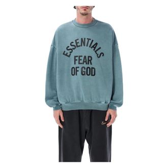 Fear of God Sweatshirts, male, Blue, Size: XL Campus 90s Crewneck Sweatshirt