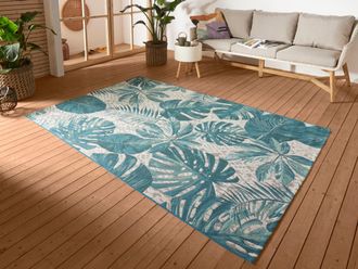 Hanse Home Outdoorteppich »Tropical Leaves« rechteckig 3 mm Höhe In-& Outdoor, Wetterfest, Balkon, Garten, Wohnzimmer, Floral, Palme