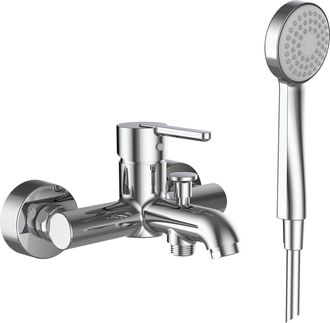 Laufen Laufen - Lua Mezclador De Ba&ntilde;era, Visto, Con Accesorios, Cromo