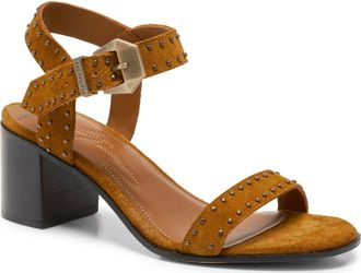 Free People Buckle Up Ankle Strap Sandal in Driftwood Tan Suede at Nordstrom, Size 7.5