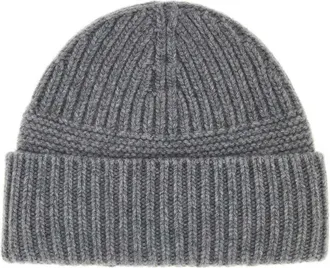 Miu Miu Womens Grey Wool Blend Beanie Hat Grigio Exterior: Cashmere Cappelli E Fasce Per Capelli