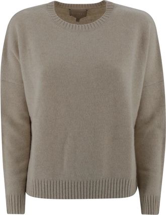 Kujten Cashmere Beige Jumper Oversize Minimal