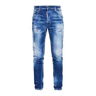 Dsquared2 Slim-fit Jeans, male, Blue, Size: 3XL Teddy Jeans