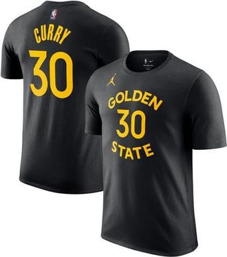 Jordan Brand Mens Jordan Brand Stephen Curry Black Golden State Warriors Statement Edition Name & Number T-Shirt at Nordstrom, Size Xx-Large