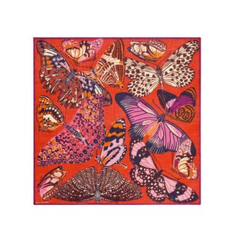 Inou&iuml; Editions Accessoires, Dames, Rood, ONE Size, Square 130 Sjaal