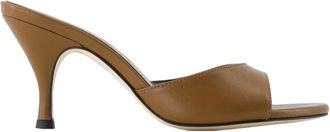 Aeyde Heeled Mules, female, Brown, Size: 10 US Samia Pumps