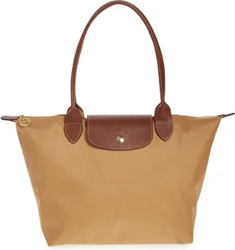 Longchamp Medium Le Pliage Nylon Shoulder Tote in Fawn at Nordstrom