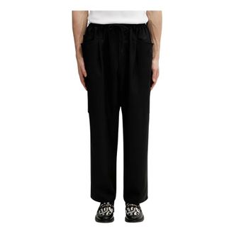 Yohji Yamamoto Sport Uniform UT Straight Leg Broeken - Heren - Broeken - Zwart - Maat: XL Poliester