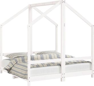 vidaXL Vidaxl - Estructura De Cama Para Ni&ntilde;os Madera De Pino Blanco 2x(70x140)