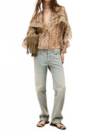 BA&SH Tunella Shirt In Off White