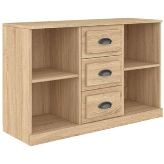 vidaXL Aparador Madera Contrachapada Roble Sonoma 104,5x35,5x67,5 Cm Vidaxl