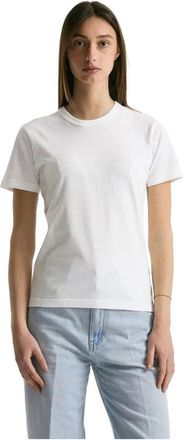 Mauro Grifoni T-shirt met ronde hals en korte mouwen regular - Dames - T-shirts - Wit - M - Tops