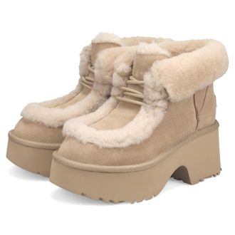 UGG New Heights Lace Up Boots UK 5 Beige