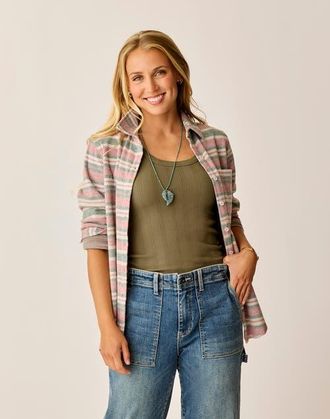 Carve Designs Fairbanks Supersoft Shirt in Bistro Block Stripe at Nordstrom, Size Xx-Small