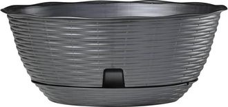 Bama Ciotola Per Fiori paglia &Oslash; Cm 30xh.13 Lt.5,8 - Antracite