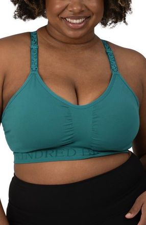 Kindred Bravely Busty Sublime Hands-Free Pumping & Nursing Sports Bra - Sizing Available in E-I Cup in Teal at Nordstrom, Size X-Large G