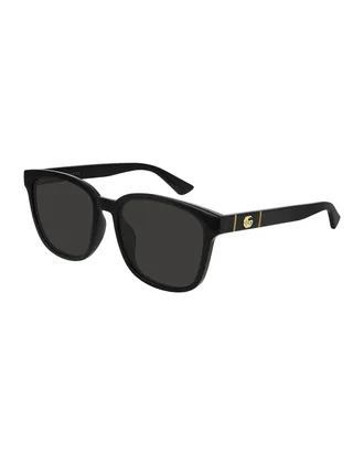 Gucci Men & apos;s Square Solid Injection Sunglasses