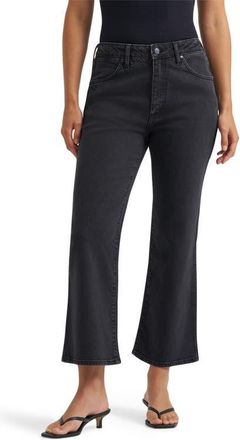Wrangler High Waist Kick Flare Jeans in Outlaw Black at Nordstrom, Size 24