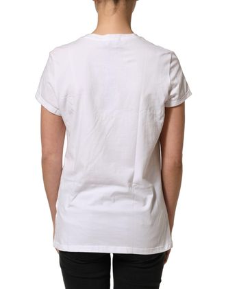 Scervino Street Crew Neck Short Sleeves Embellished Womens T-shirt (Pre-Owned)