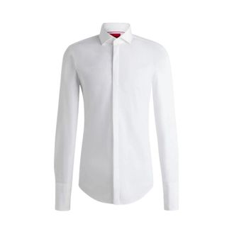 HUGO BOSS Overhemden > Formele Overhemden - Heren - Zakelijke Overhemden - Wit - 4XL - Overhemden