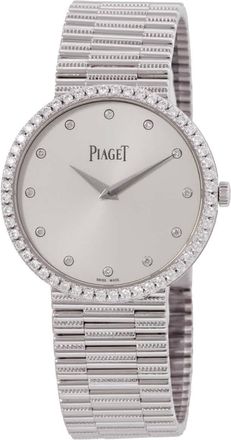 Piaget Traditional Silver Dial 18K White Gold Ladies Watch GOA37045