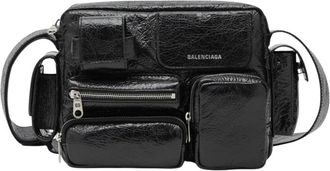 Balenciaga Superbusy Camera Bag - Heren - Schoudertassen - Zwart - ONE Size - Katoen - Tassen