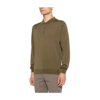 John Smedley Hombre, Camisetas, Verde, Talla: M