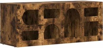 vidaXL TV Cabinet Smoked Oak 100 x 35 x 40 cm Engineered Wood vidaXL