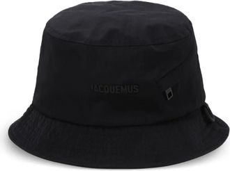Jacquemus Cappello bucket con logo - Nero