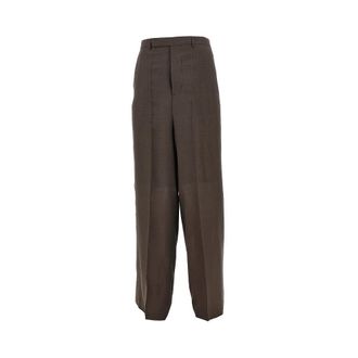 Rick Owens Virgin wool wide-leg pants Man 48